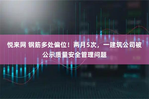 悦来网 钢筋多处偏位！两月5次，一建筑公司被公示质量安全管理问题